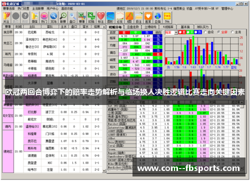 欧冠两回合博弈下的赔率走势解析与临场换人决胜逻辑比赛走向关键因素 欧冠两回合博弈下的赔率走势解析与临场换人决胜逻辑比赛走向关键因素